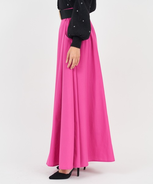 ROYAL PARTY(ロイヤルパーティー)の「【丈が選べる】ベルト付ワイドスカート(スカート・レディース・ベージュ/ピンク/ブラック・FREE/SHORT)」の17枚目の写真