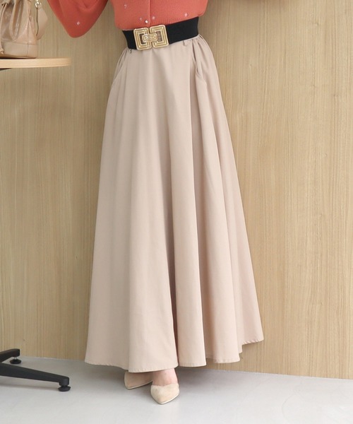 ROYAL PARTY(ロイヤルパーティー)の「【丈が選べる】ベルト付ワイドスカート(スカート・レディース・ベージュ/ピンク/ブラック・FREE/SHORT)」の15枚目の写真