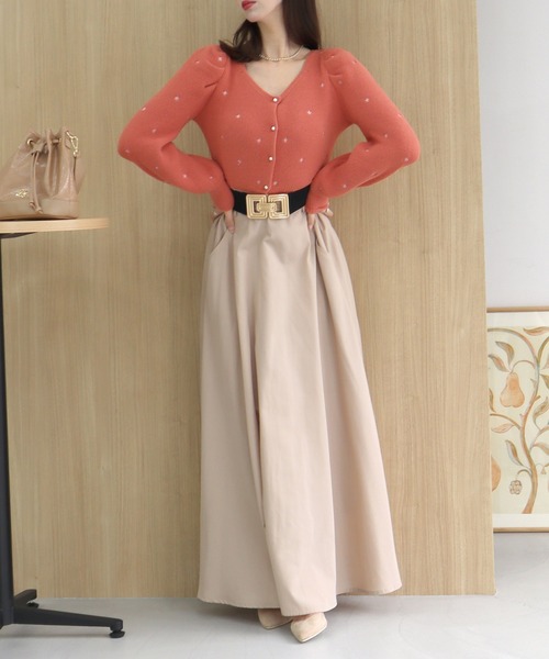 ROYAL PARTY(ロイヤルパーティー)の「【丈が選べる】ベルト付ワイドスカート(スカート・レディース・ベージュ/ピンク/ブラック・FREE/SHORT)」の11枚目の写真