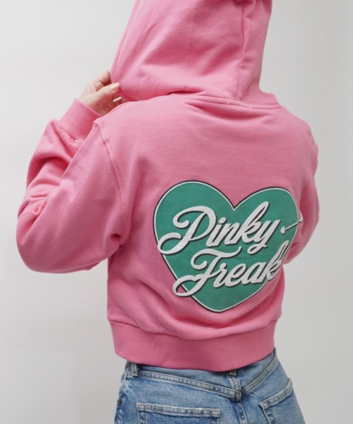 r*.様 ❤️B/ ビースラッシュ / ジップパーカー &ハーフショートパンツ ARCHIVER（アーカイバ）の「【Bz】ハートモチーフ発泡プリント裏毛