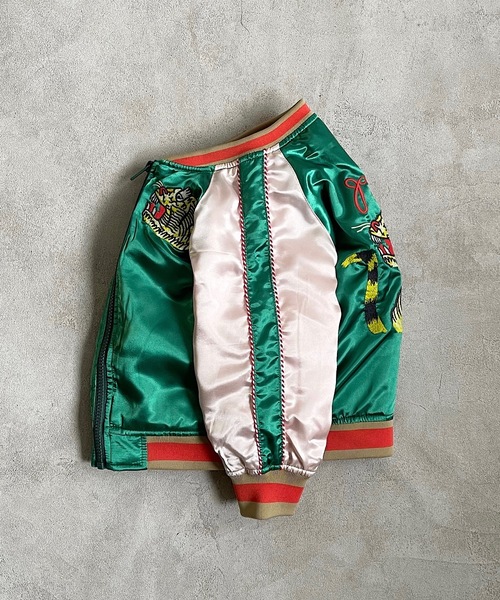 BIG FIELD（ビッグフィールド）の「キルトスカジャン（90～150cm）（スカジャン・キッズ・グリーン/ブラック・90/100/110/120/130/140/150）」の11枚目の写真