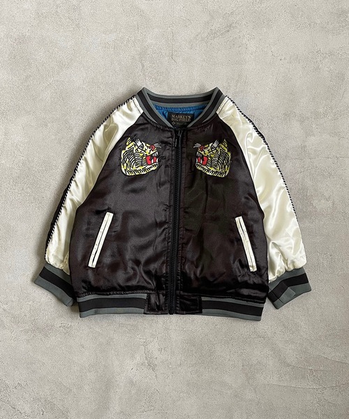 BIG FIELD（ビッグフィールド）の「キルトスカジャン（90～150cm）（スカジャン・キッズ・グリーン/ブラック・90/100/110/120/130/140/150）」の16枚目の写真