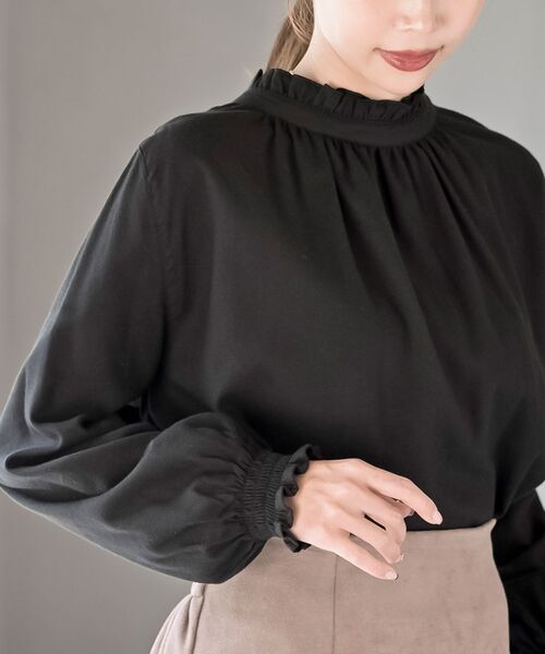 ネル起毛前後2WAYフリルブラウス（シャツ/ブラウス）｜rps（アール