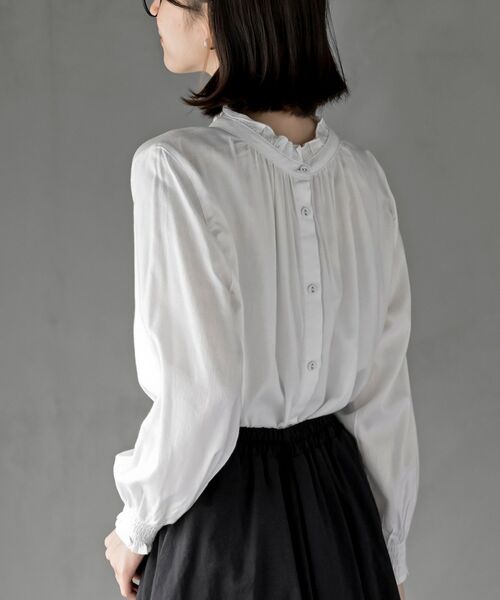 ネル起毛前後2WAYフリルブラウス（シャツ/ブラウス）｜rps（アール