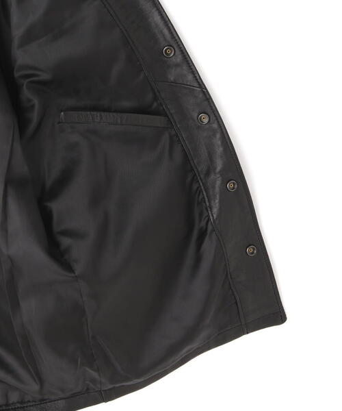 AVIREX（アヴィレックス）の「LEATHER UTILITY SHIRT / レザー ユーティリティ シャツ / AVIREX / アヴィレックス（その他アウター・メンズ・ブラック・L/2XL/M/XL）」の13枚目の写真