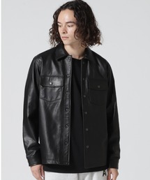 AVIREX | LEATHER UTILITY SHIRT / レザー ユーティリティ シャツ / AVIREX / アヴィレックス(その他アウター)
