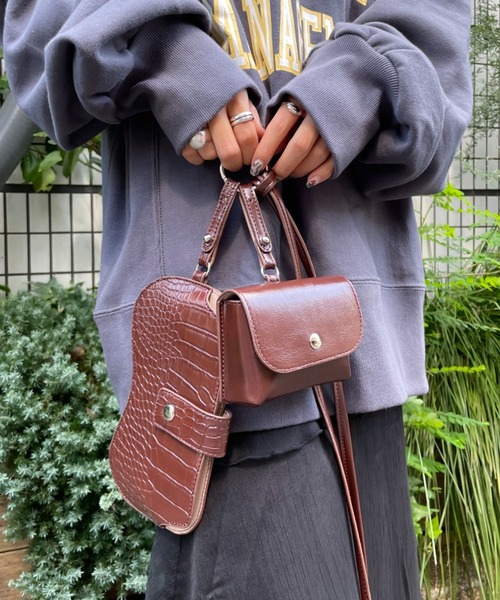 CIAOPANIC(チャオパニック)の「マルチショルダーバッグ(ショルダーバッグ・レディース・ホワイト/ブラウン/ミント・FREE)」の3枚目の写真