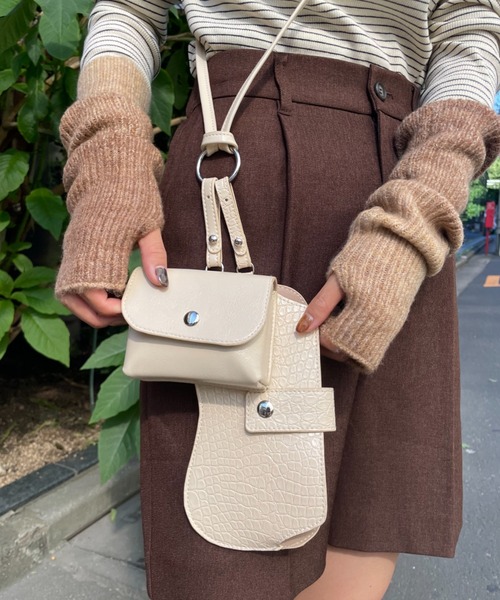 CIAOPANIC(チャオパニック)の「マルチショルダーバッグ(ショルダーバッグ・レディース・ホワイト/ブラウン/ミント・FREE)」の2枚目の写真