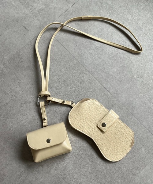 CIAOPANIC(チャオパニック)の「マルチショルダーバッグ(ショルダーバッグ・レディース・ホワイト/ブラウン/ミント・FREE)」の5枚目の写真