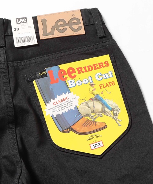 Lee（リー）の「Lee/リー BOOT CUT PANTS ブーツカットパンツ シューカット フレア（チノパンツ・メンズ・ブラック/アイボリー・28/32/30/34）」の6枚目の写真