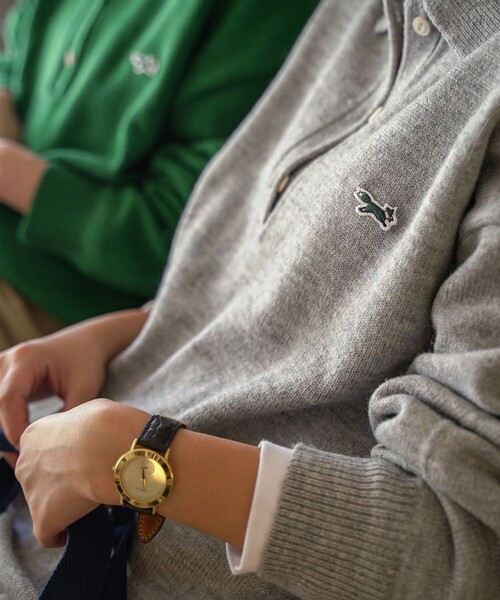 FREAK'S STORE(フリークスストア)の「TOWN CRAFT×FREAK'S STORE/タウンクラフト 別注 ポロニット(ニット/セーター・レディース・ブラック/グレー/オフホワイト/グリーン/ネイビー・フリ-)」の10枚目の写真