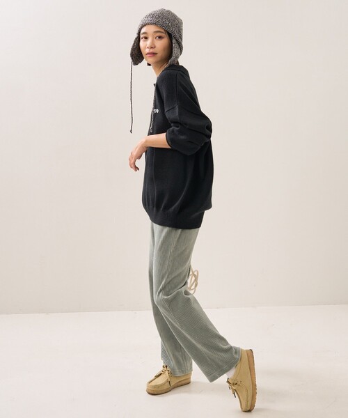 FREAK'S STORE(フリークスストア)の「TOWN CRAFT×FREAK'S STORE/タウンクラフト 別注 ポロニット(ニット/セーター・レディース・ブラック/グレー/オフホワイト/グリーン/ネイビー・フリ-)」の18枚目の写真