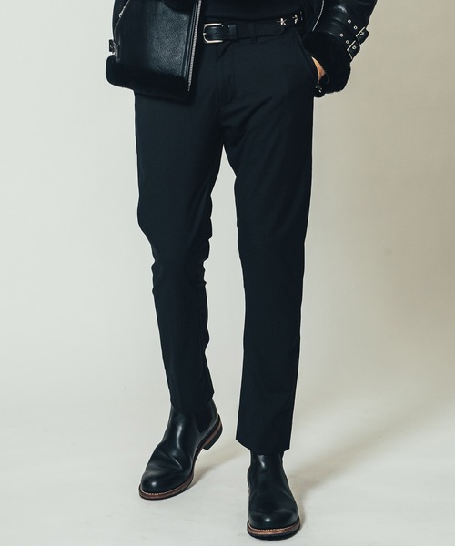 CRIMIE（クライミー）の「SMART STRAIGHT ANKLE SUIT SLACKS / スマート ストレート アンクル スーツ スラックス パンツ（スラックス・メンズ・ブラック/チャコールグレー・S/XL/XXL/M/L）」の22枚目の写真