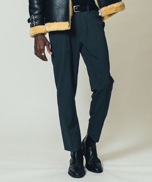 CRIMIE（クライミー）の「SMART STRAIGHT ANKLE SUIT SLACKS / スマート ストレート アンクル スーツ スラックス パンツ（スラックス・メンズ・ブラック/チャコールグレー・S/XL/XXL/M/L）」の7枚目の写真