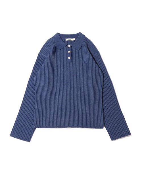 UGG（アグ）の「UGG@mos リブヘンリー ニットトップス / アグ リブヘンリー ニットトップス（ニット/セーター・レディース・オレンジ/グレー/ブルー・M/L）」の3枚目の写真