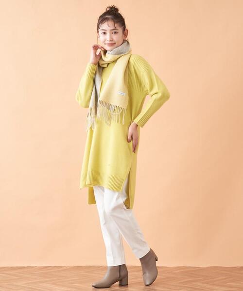 en recre（アンレクレ）の「カラーマフラー（マフラー・レディース・オフホワイト/LT.PINK/レモンイエロー/グレー/ブラック・FREE）」の17枚目の写真