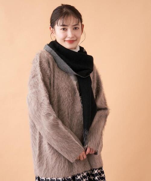 en recre（アンレクレ）の「カラーマフラー（マフラー・レディース・オフホワイト/LT.PINK/レモンイエロー/グレー/ブラック・FREE）」の15枚目の写真