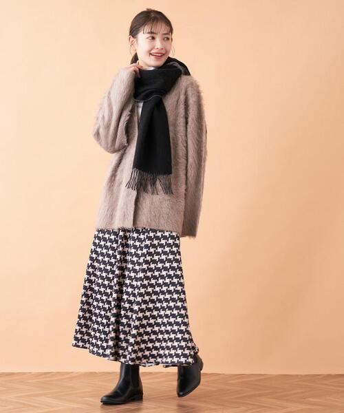 en recre（アンレクレ）の「カラーマフラー（マフラー・レディース・オフホワイト/LT.PINK/レモンイエロー/グレー/ブラック・FREE）」の13枚目の写真