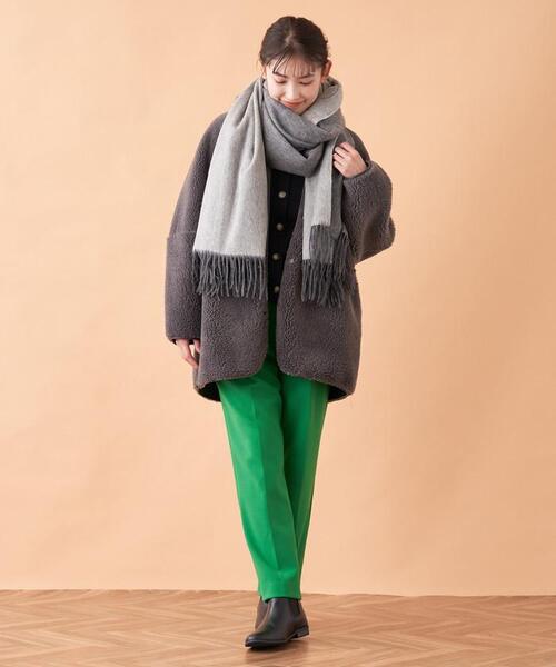 en recre（アンレクレ）の「カラーマフラー（マフラー・レディース・オフホワイト/LT.PINK/レモンイエロー/グレー/ブラック・FREE）」の11枚目の写真