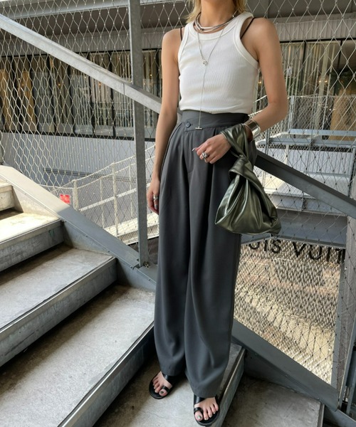 AIC.（エーアイシー）の「再入荷 ウエストデザインワイドパンツ