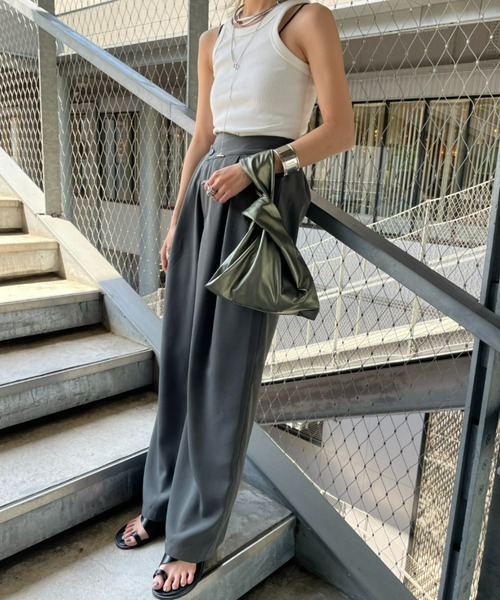 AIC.（エーアイシー）の「再入荷 ウエストデザインワイドパンツ