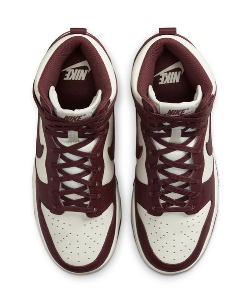 NIKE（ナイキ）の「【NIKE】NIKE DUNK HIGH（スニーカー・レディース・バーガンディー・22.5cm/23cm/23.5cm/24cm/24.5cm/25cm/25.5cm/26cm/26.5cm/27cm/27.5cm/28cm/28.5cm）」の9枚目の写真