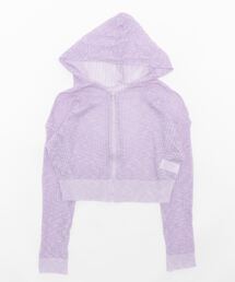 【OKUOKU 0909】シアー ジップ パーカー oku-tops-678453151327-168