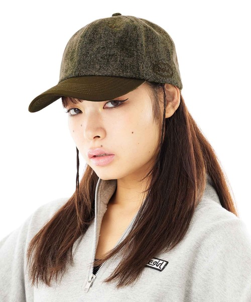 X-girl（エックスガール）の「OVERDYED CAP（キャップ・レディース・パープル/ブラウン・ONE SIZE）」の8枚目の写真