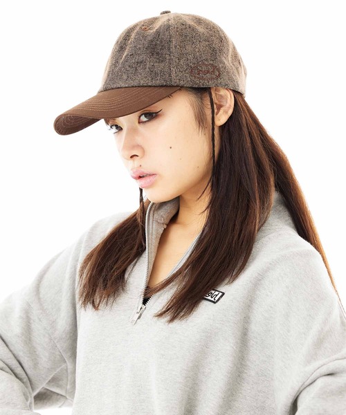 X-girl（エックスガール）の「OVERDYED CAP（キャップ・レディース・パープル/ブラウン・ONE SIZE）」の10枚目の写真