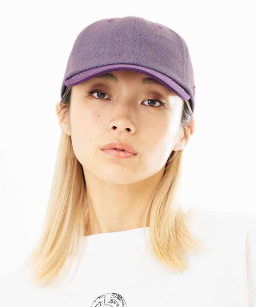 X-girl（エックスガール）の「OVERDYED CAP（キャップ・レディース・パープル/ブラウン・ONE SIZE）」の6枚目の写真
