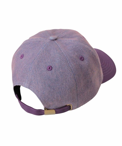 X-girl（エックスガール）の「OVERDYED CAP（キャップ・レディース・パープル/ブラウン・ONE SIZE）」の9枚目の写真