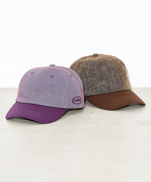 X-girl（エックスガール）の「OVERDYED CAP（キャップ・レディース・パープル/ブラウン・ONE SIZE）」の15枚目の写真