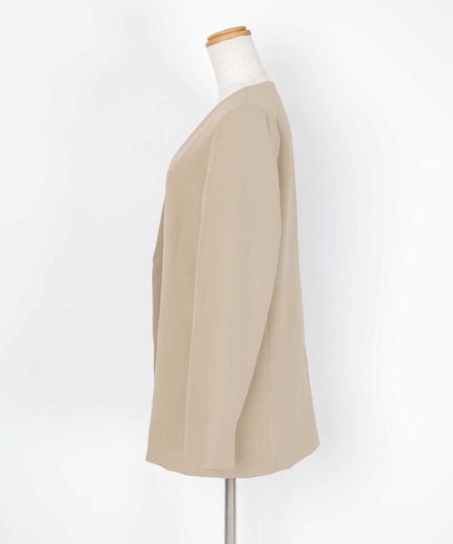 SASSAFRAS ノーカラージャケット M ベージュ SASSAFRAS ノーカラージャケット M ベージュ
