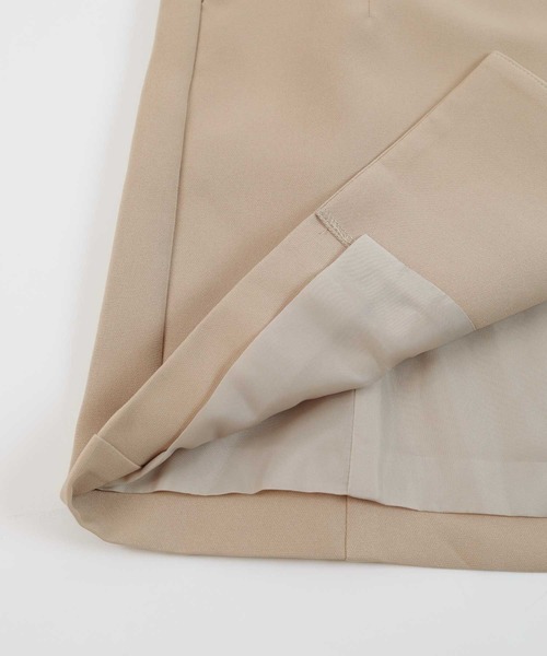 UR'S（ユアーズ）の「ベーシックノーカラーVネックジャケット（ノーカラージャケット・レディース・グレイッシュベージュ/ダークネイビー/ブラック・M/L/S）」の21枚目の写真