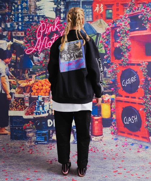 RNA(アールエヌエー)の「M2024 PINK MOTEL カルチャーフォトプリントスタジャン(スタジャン・レディース・ブラック・MEDIUM)」の10枚目の写真