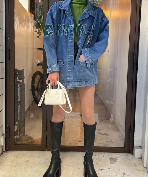 EPICKS(エピックス)の「刺繍デニムジャケット/Gジャン(デニムジャケット・レディース・ブルー・S/M/L)」の11枚目の写真