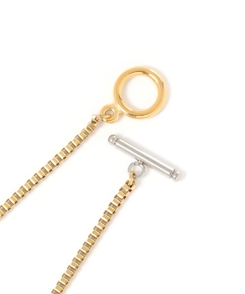 niko and...（ニコアンド）の「ベネチアンステンレスネックレス（ネックレス・メンズ・グレー/イエロー・FREE）」の3枚目の写真