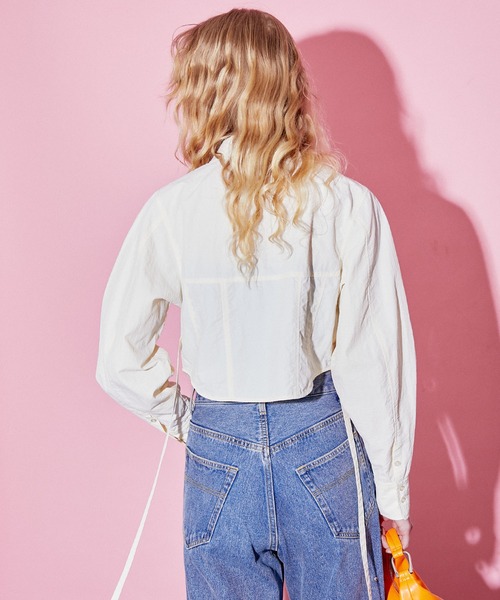 MAISON SPECIAL(メゾンスペシャル)の「マルチファブリックコルセットシャツ【MAISON SPECIAL/メゾンスペシャル】(シャツ/ブラウス・レディース・ブルー/ブラック/ホワイト・FREE)」の13枚目の写真