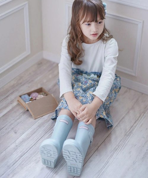 Catherine Cottage（キャサリンコテージ）の「ベーシックレインブーツ（レインシューズ・キッズ・ネイビー/サックスブルー/ブラック・18/19/20/21/22/23）」の8枚目の写真