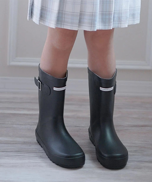 Catherine Cottage（キャサリンコテージ）の「ベーシックレインブーツ（レインシューズ・キッズ・ネイビー/サックスブルー/ブラック・18/19/20/21/22/23）」の4枚目の写真