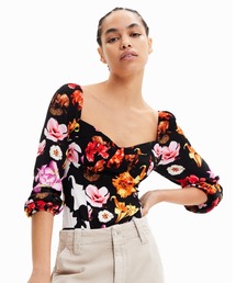 M. Christian Lacroix 花柄 ボディスーツ