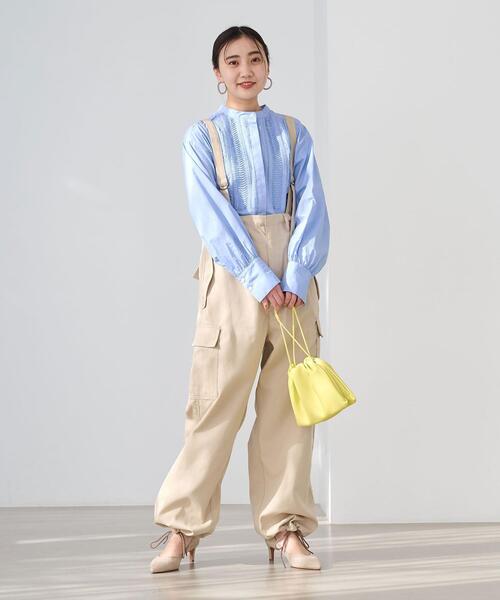 green label relaxing(グリーンレーベルリラクシング)の「<MFG> サロペット パンツ(その他パンツ・レディース・ライトピンク/ベージュ/ネイビー・FREE)」の1枚目の写真