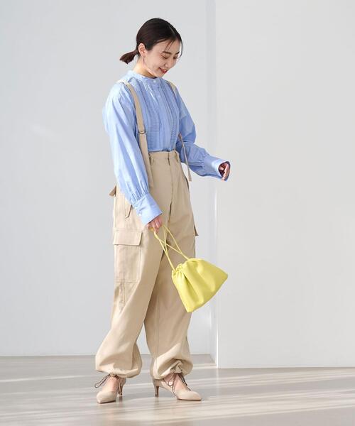 green label relaxing(グリーンレーベルリラクシング)の「<MFG> サロペット パンツ(その他パンツ・レディース・ライトピンク/ベージュ/ネイビー・FREE)」の4枚目の写真