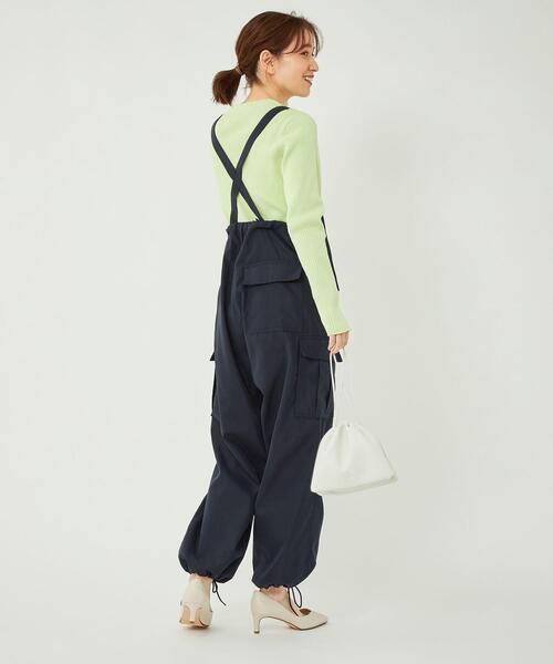 green label relaxing(グリーンレーベルリラクシング)の「<MFG> サロペット パンツ(その他パンツ・レディース・ライトピンク/ベージュ/ネイビー・FREE)」の8枚目の写真