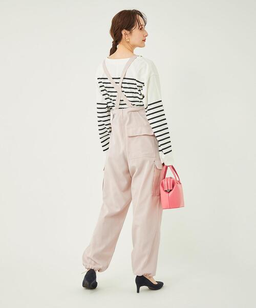 green label relaxing(グリーンレーベルリラクシング)の「<MFG> サロペット パンツ(その他パンツ・レディース・ライトピンク/ベージュ/ネイビー・FREE)」の12枚目の写真