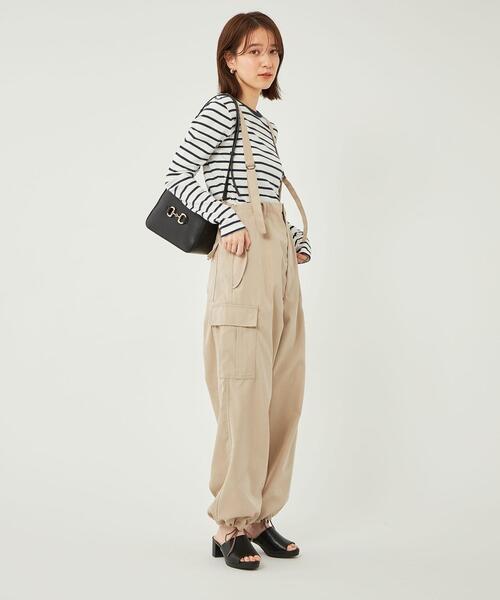 green label relaxing(グリーンレーベルリラクシング)の「<MFG> サロペット パンツ(その他パンツ・レディース・ライトピンク/ベージュ/ネイビー・FREE)」の15枚目の写真