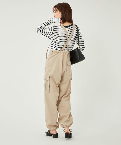 green label relaxing(グリーンレーベルリラクシング)の「<MFG> サロペット パンツ(その他パンツ・レディース・ライトピンク/ベージュ/ネイビー・FREE)」の16枚目の写真