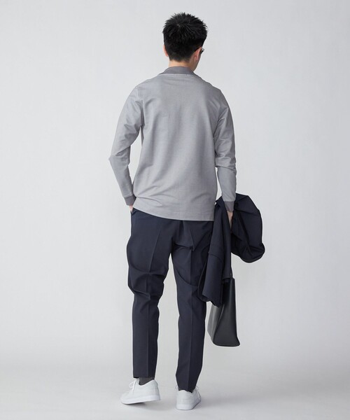 SHIPS（シップス）の「*SHIPS:〈抗菌・防臭加工〉テレワーク ビズ 鹿の子 クルーネック ポケット Tシャツ(ロンT)（Tシャツ/カットソー・メンズ・グレー/ナチュラル/ベージュ/ロイヤルブルー・SMALL/MEDIUM/LARGE/X-LARGE/XX-LARGE）」の11枚目の写真