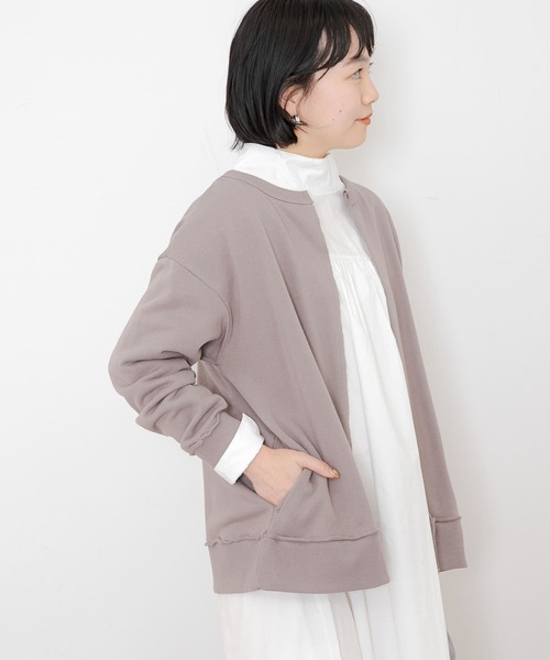 URBAN RESEARCH Sonny Label（アーバンリサーチサニーレーベル）の「スウェットカーディガン（カーディガン/ボレロ・レディース・ブラック/ベージュ系その他/ライトグレー/ミント・FREE）」の11枚目の写真