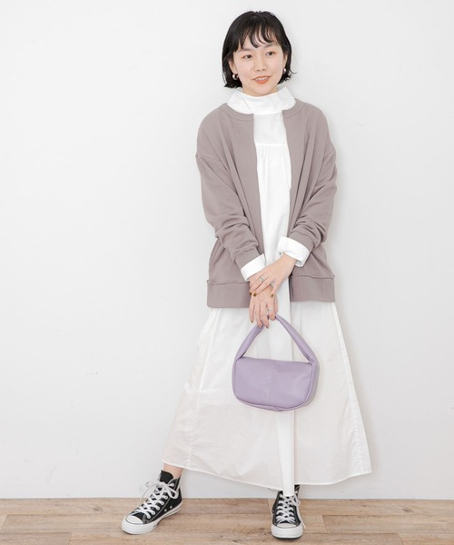 URBAN RESEARCH Sonny Label（アーバンリサーチサニーレーベル）の「スウェットカーディガン（カーディガン/ボレロ・レディース・ブラック/ベージュ系その他/ライトグレー/ミント・FREE）」の14枚目の写真